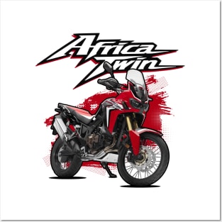 Africa Twin 1100 - Red Posters and Art